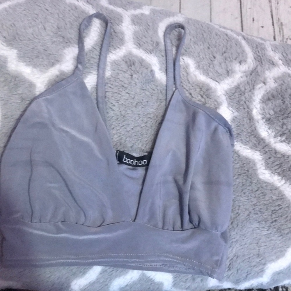 BooHoo Bralette , Grey (size US 2, UK 6, EUR 34)